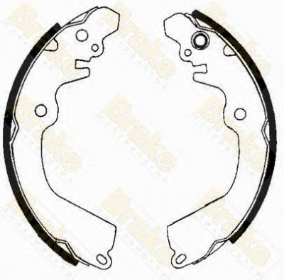 BRAKE ENGINEERING sh2423 -  Комплект тормозных колодок